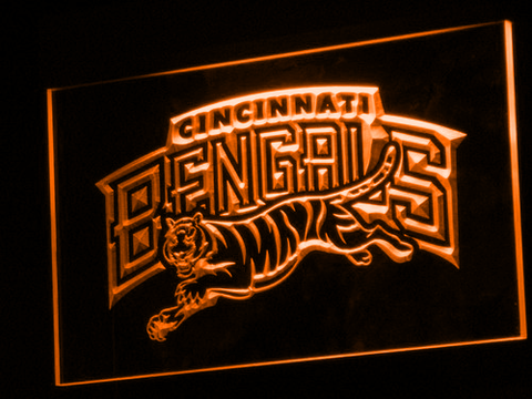 Cincinnati Bengals 1997-2003 Logo LED Neon Sign